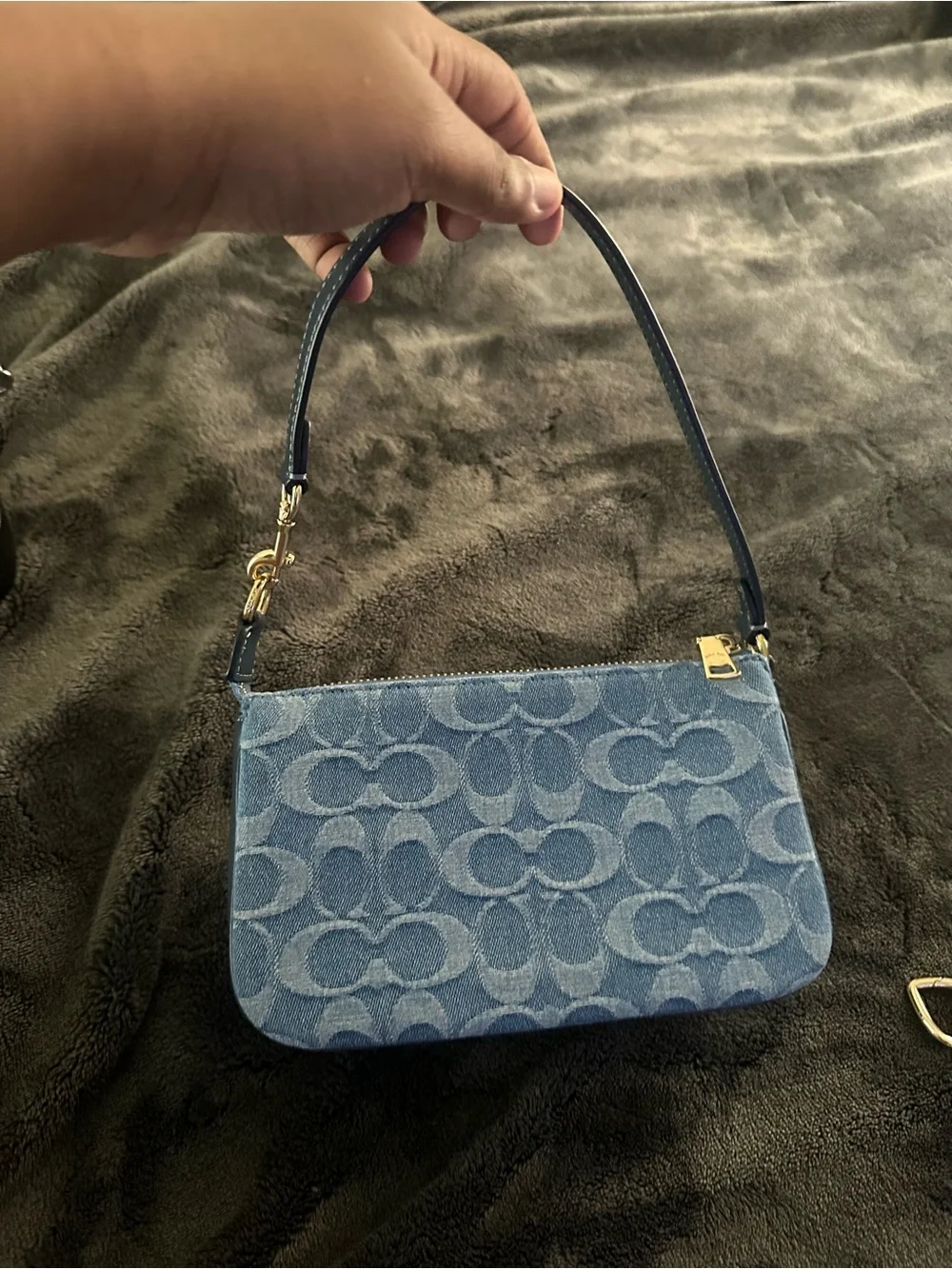 Coach blue Denim nolita bag